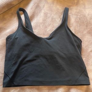 Lululemon align tank top, black, size 8.